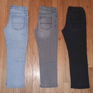 (B3G1) Stylish Denim Jeans Trio - Light Blue, Gray, Black